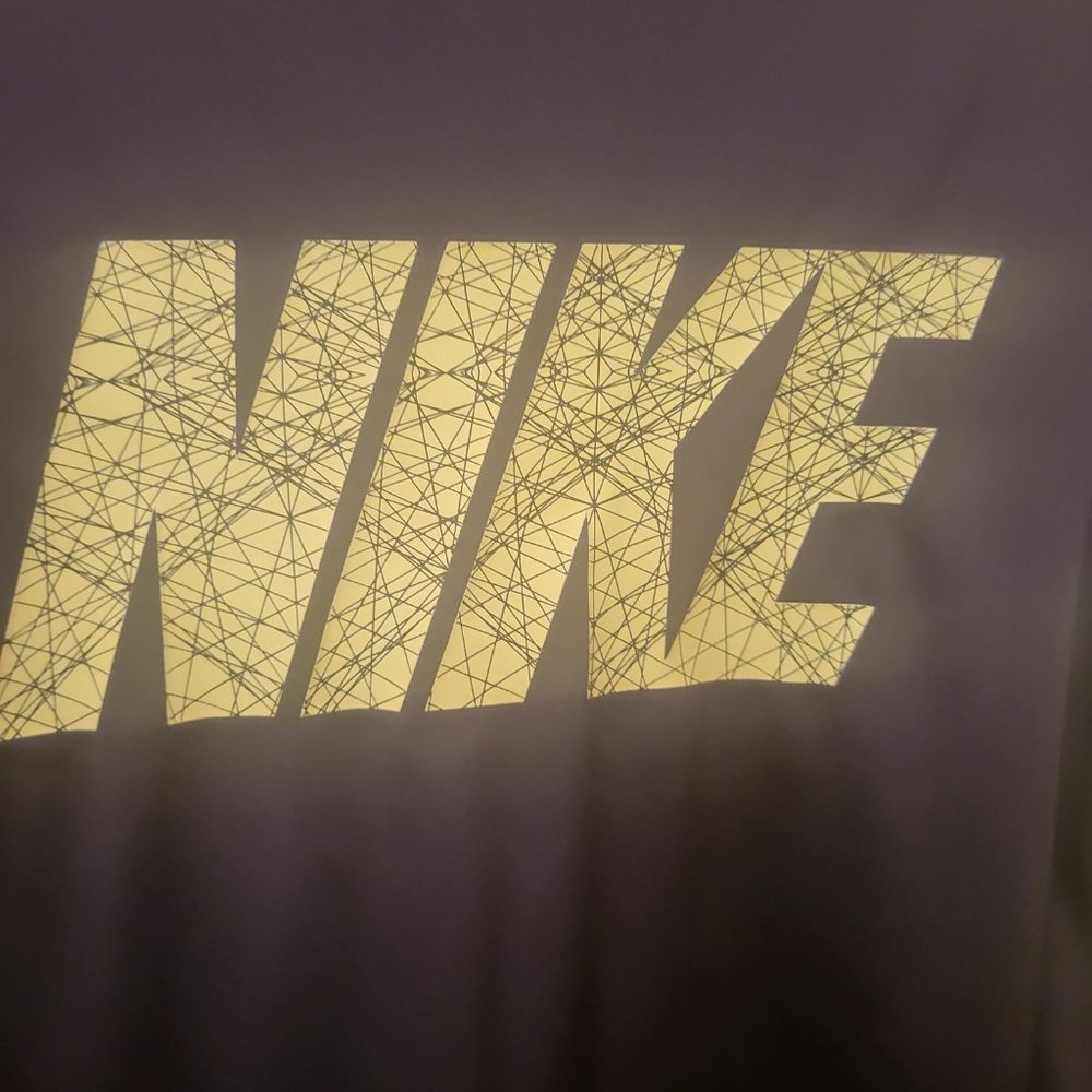 Nike DRI-FIT Long Sleeve Charcoal Gray & Neon Athletic Shirt Boys Large - Picture 6 of 9